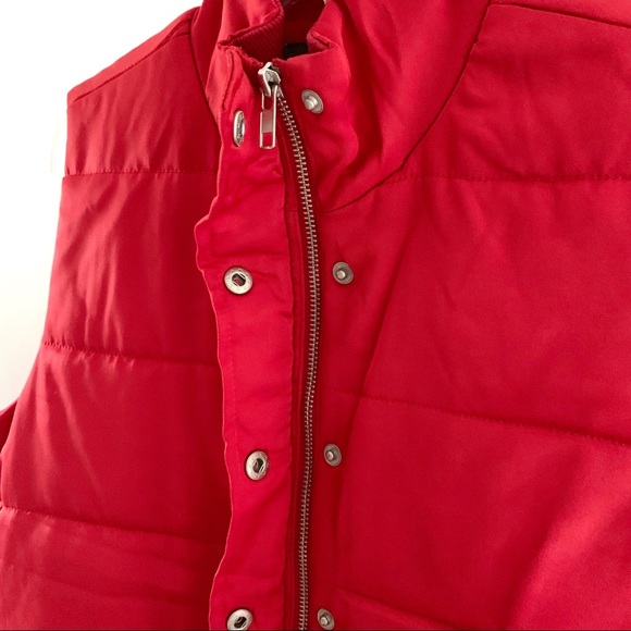 New Stitch Fix Market Spruce Red Puffer Vest Small - Picture 5 of 8